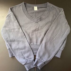 Gildan Women's Charcoal V-Neck Sweater